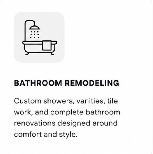 Icon of a showerhead above a bathtub with a towel