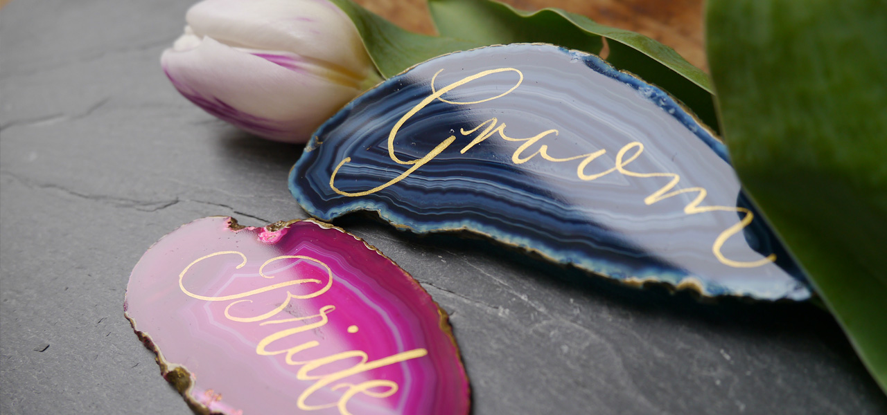 Agate Slices for Weddings