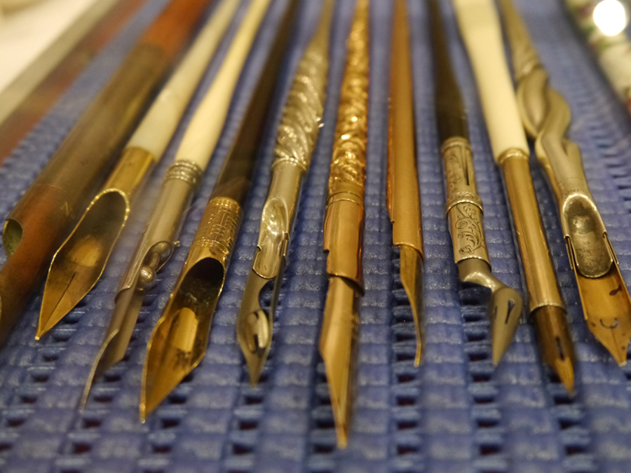 Collectible dip pens at the Fountain Pens at the London Writing Equipment Show
