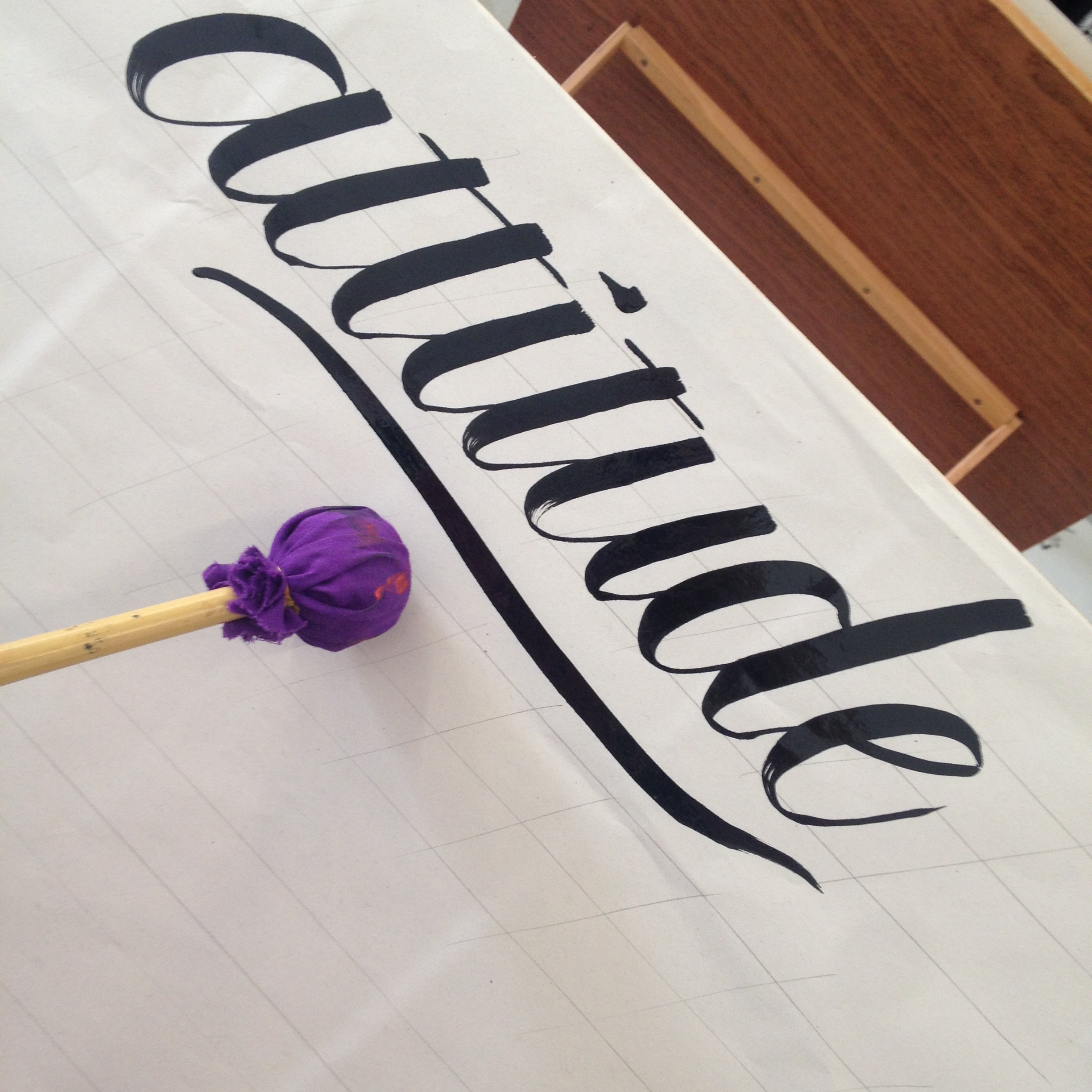 Hand lettering workshop with sign painter Mike Meyer