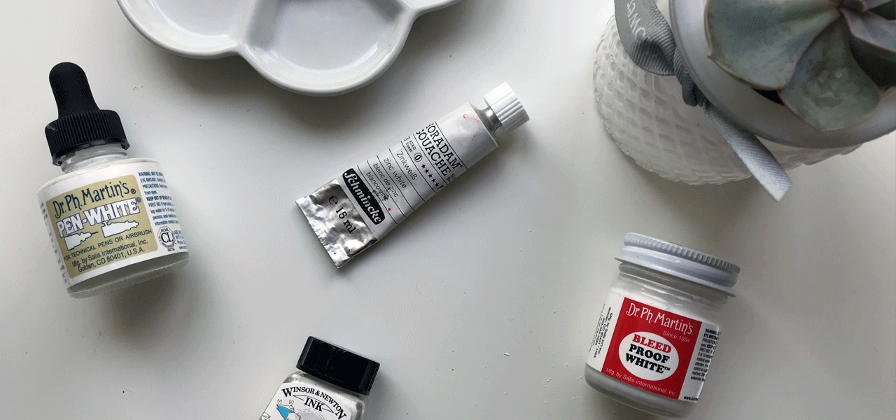 The UK's 5 best white calligraphy inks