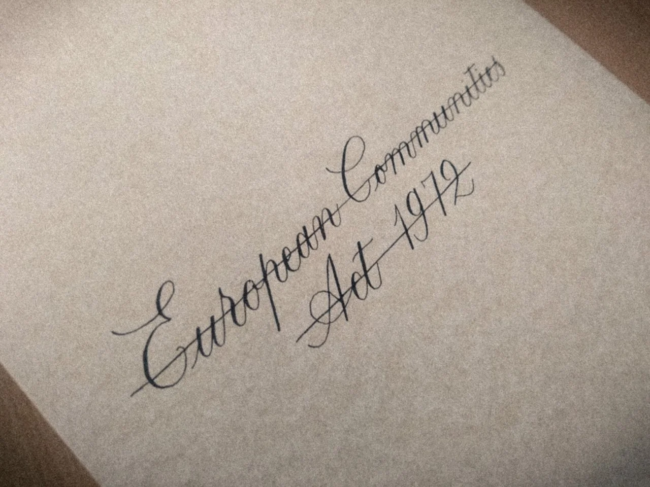 Calligraphy for BBC Newsnight