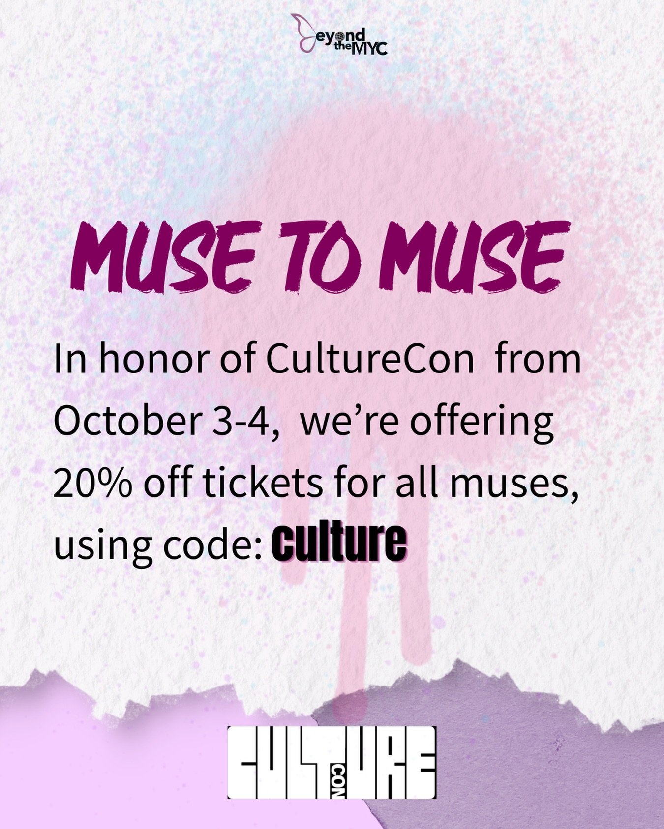 This one&rsquo;s for the culture! 🦋💕

#beyondthemyc #culturecon #musetomuse