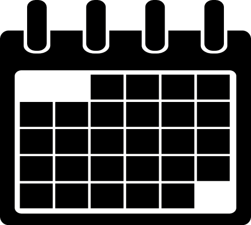 Black and white image representing a calendar.