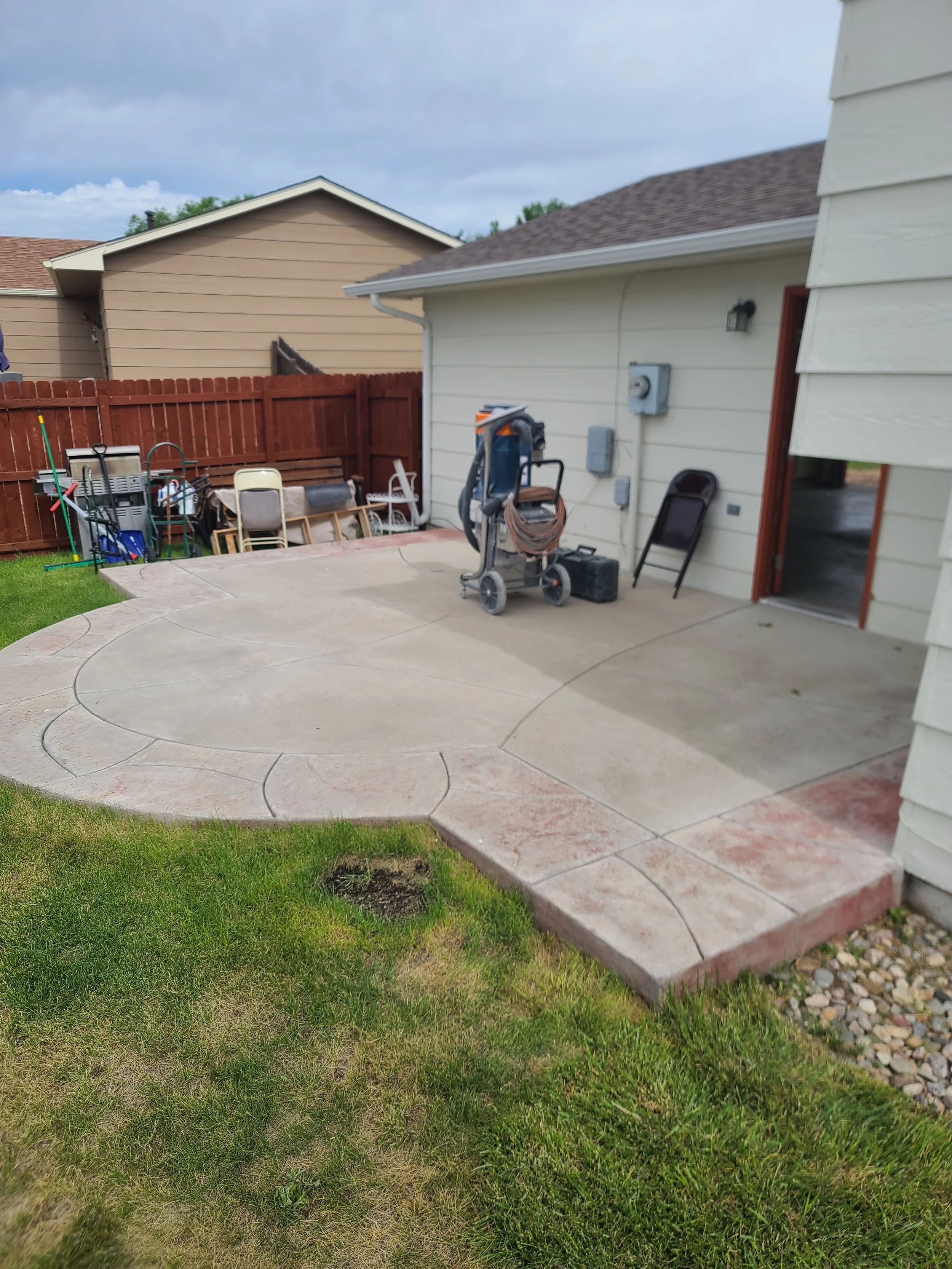 Concrete Patio Coating Before