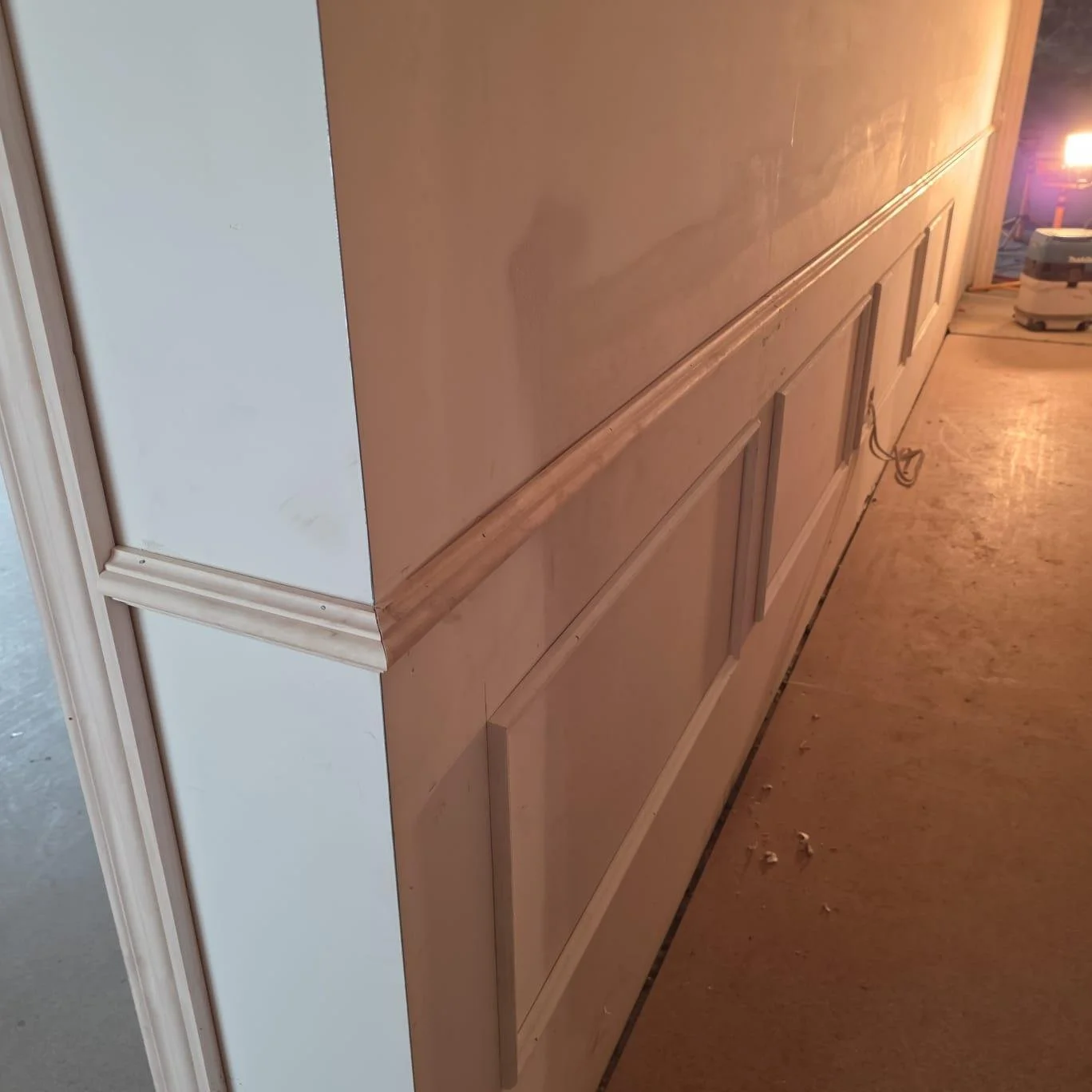 Hallway wainscoting