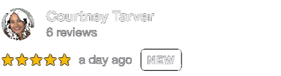 5-star Google review from Coutney Tarver