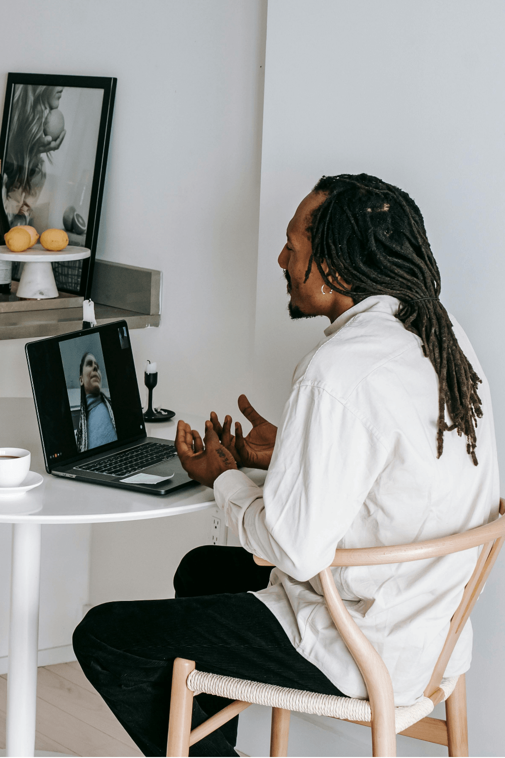 Man on Zoom Call