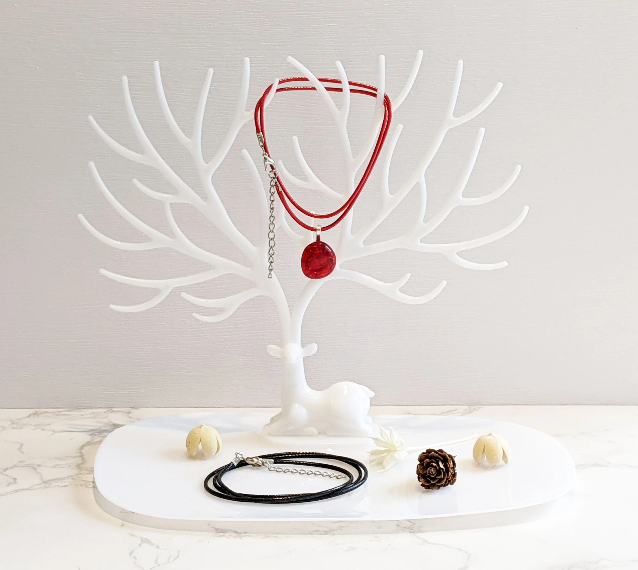 Red Glass Pebble Necklace.jpg