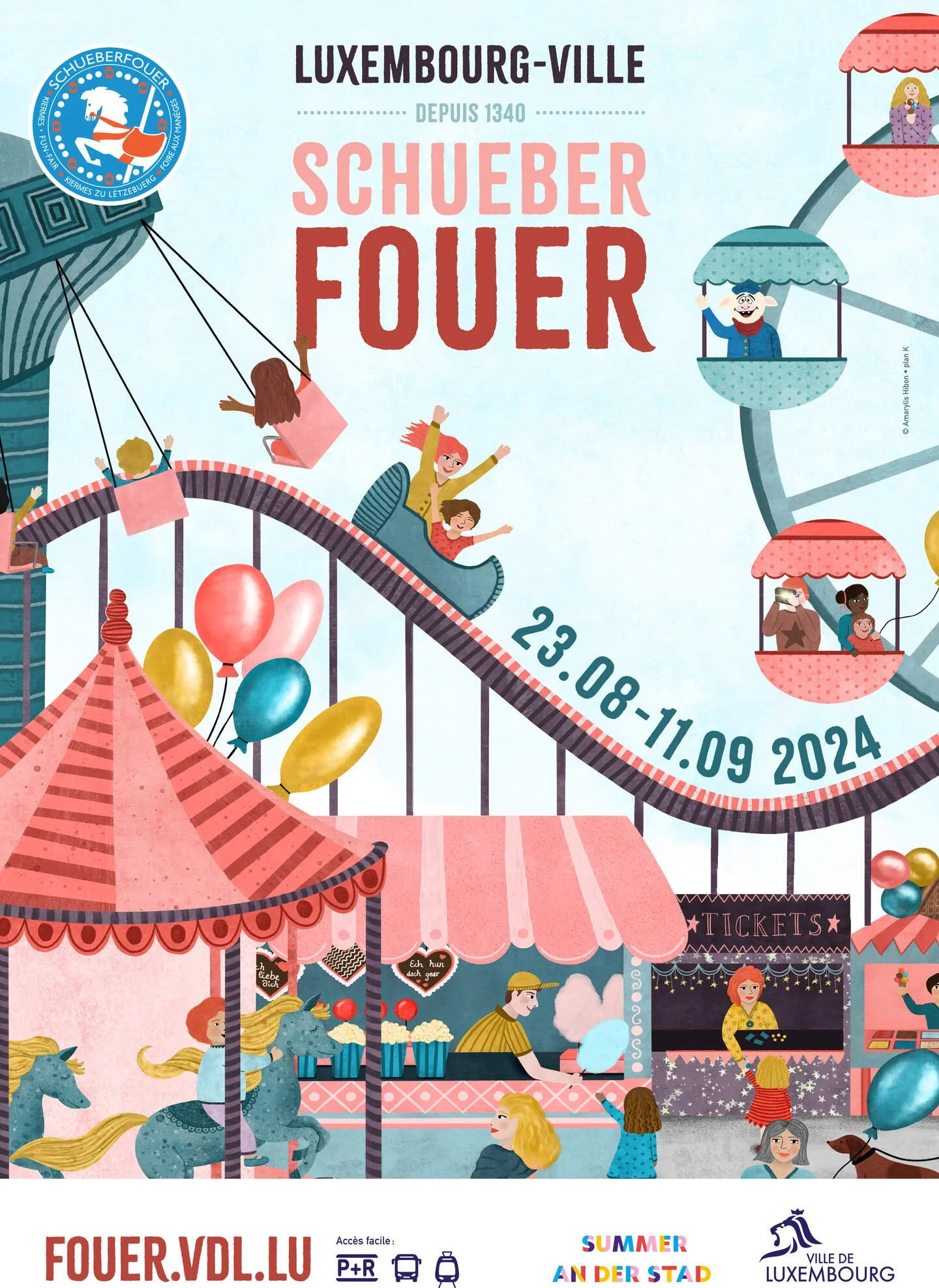 Affiche Schueberfouer  - Ville de Luxembourg