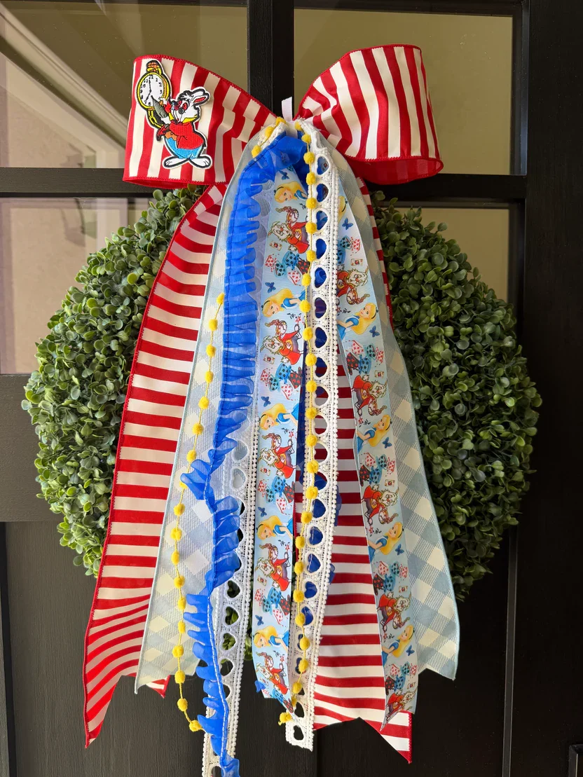 ♣️✨ Alice in Wonderland–Inspired Bows (3 Designs!) ✨♥️