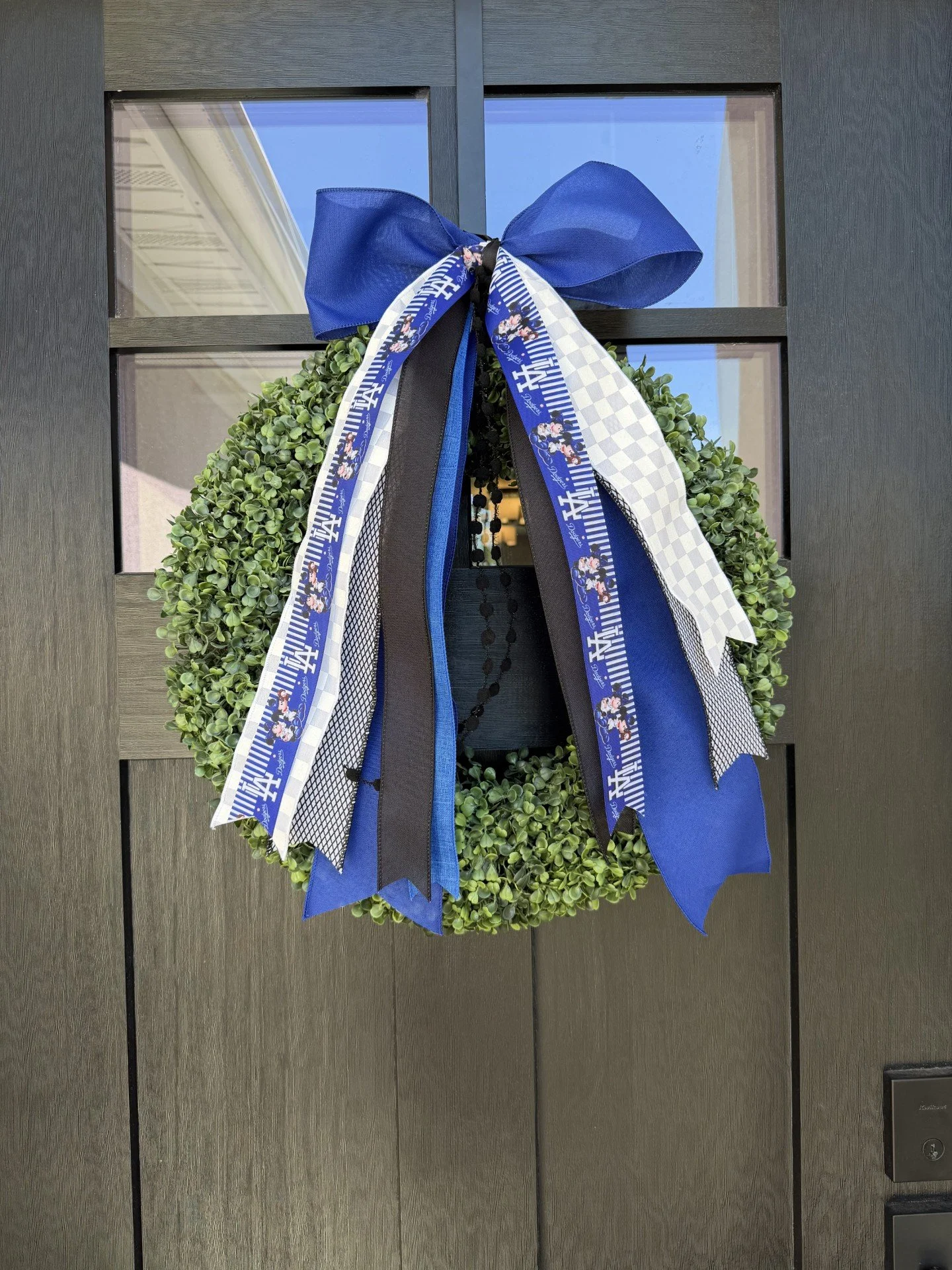 ⚾💙Blue Crew Door Magic-LA Dodgers Inspired Bow ⚾💙