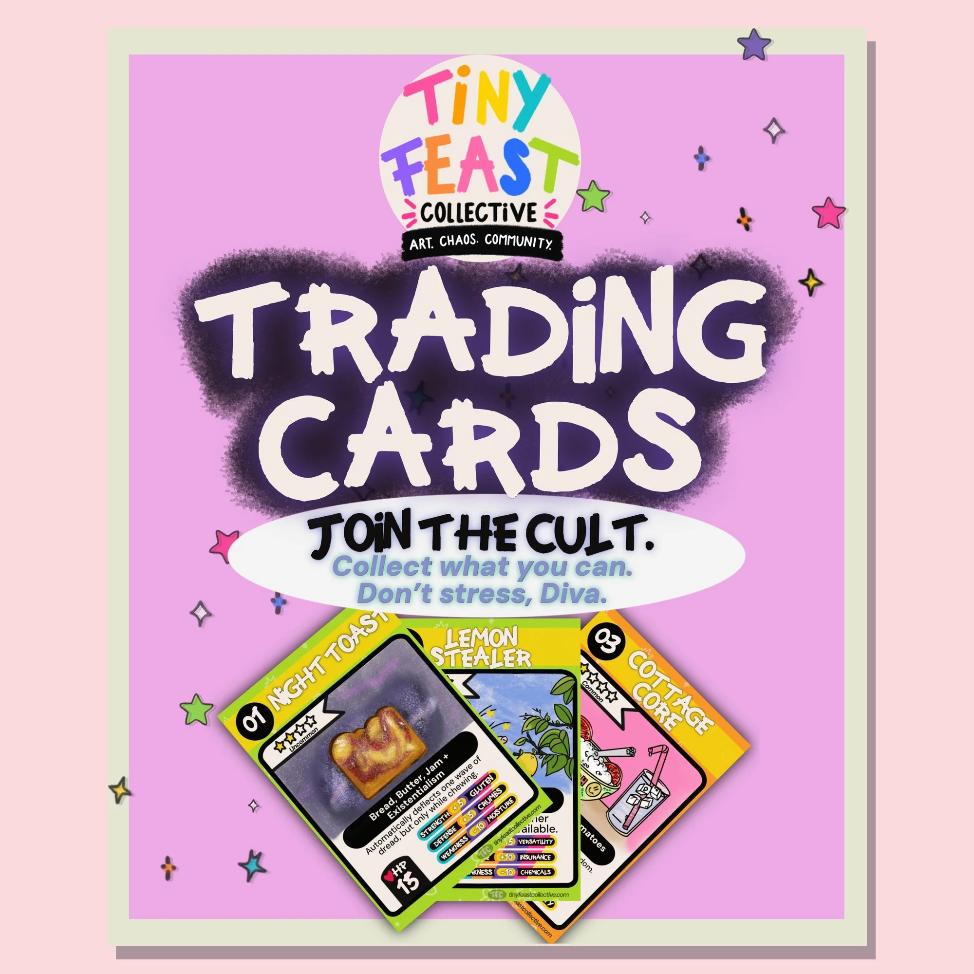 Tiny Feast Collective Trading Card Pack: Base Drop 01