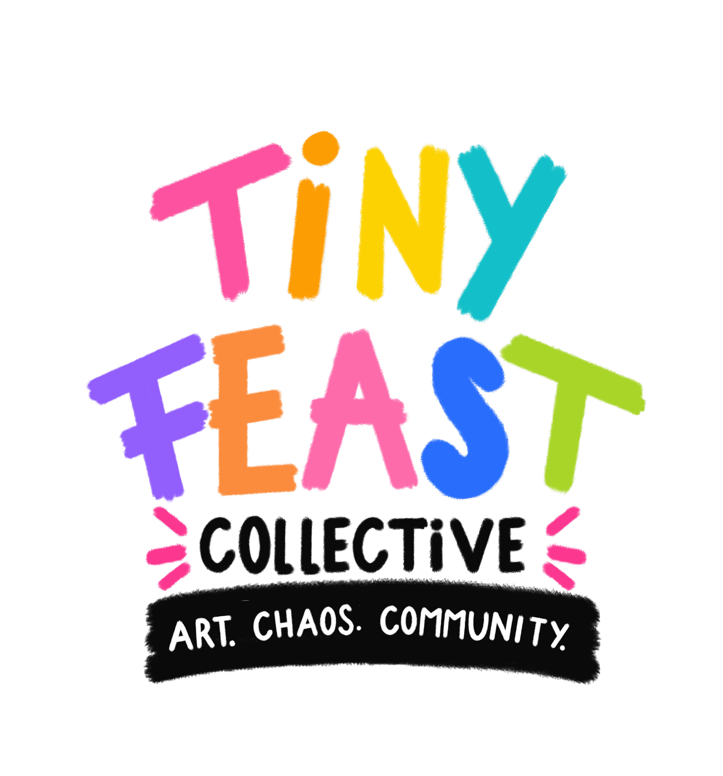 Company Logo, Bright Colors and Hand Drawn Letters.