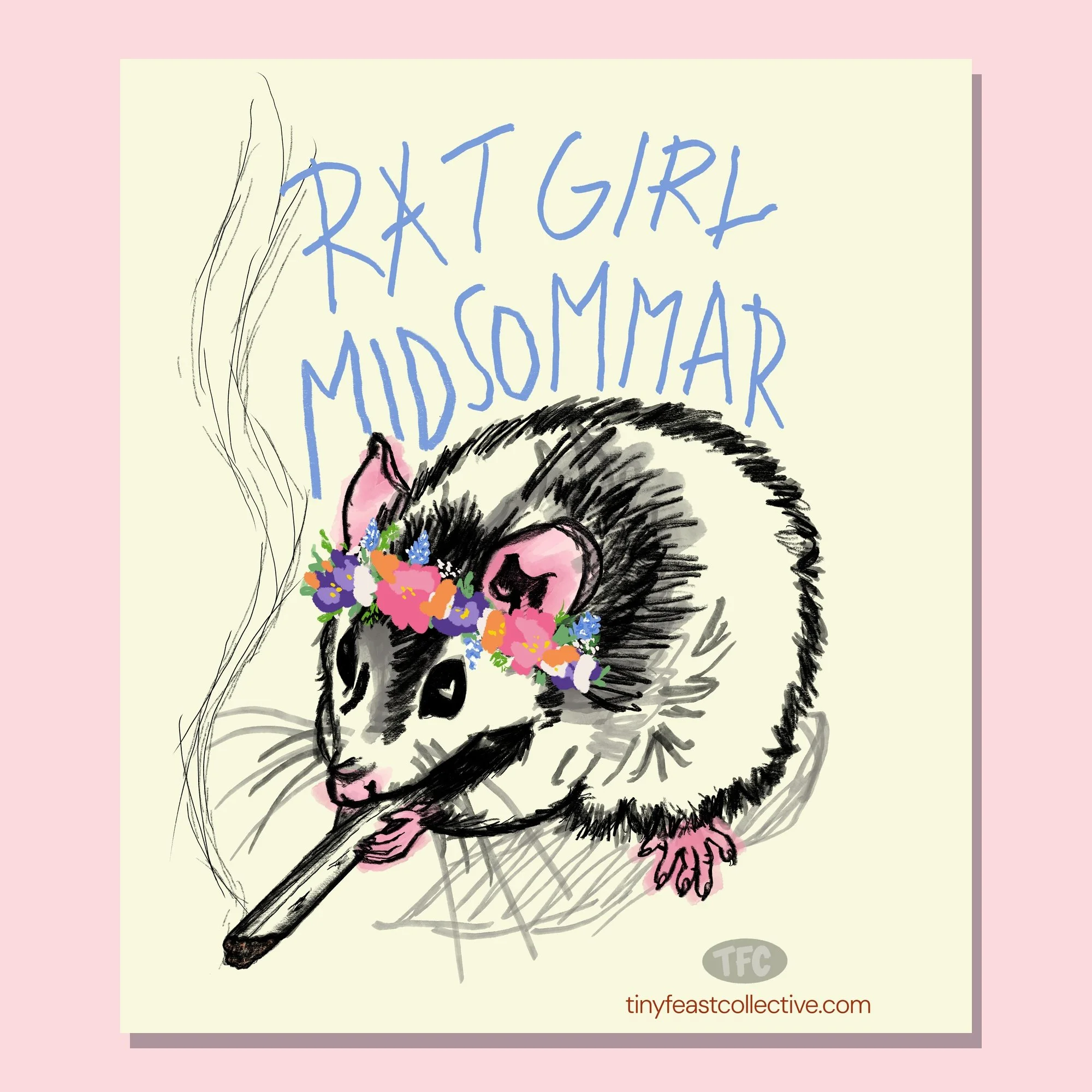 Heavily Medicated Midsommar Rat Decal