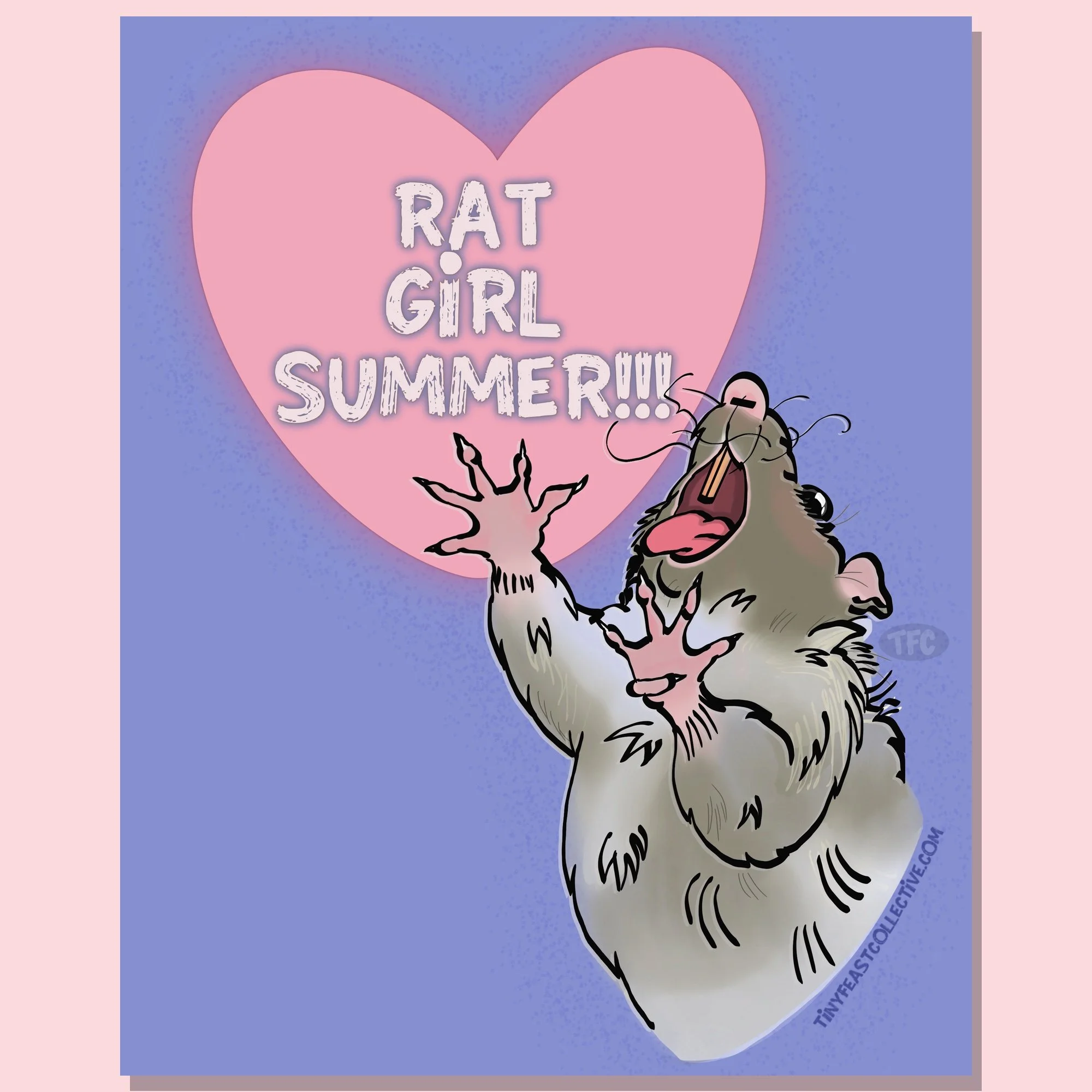 The Feral Rat Girl Summer Mascot