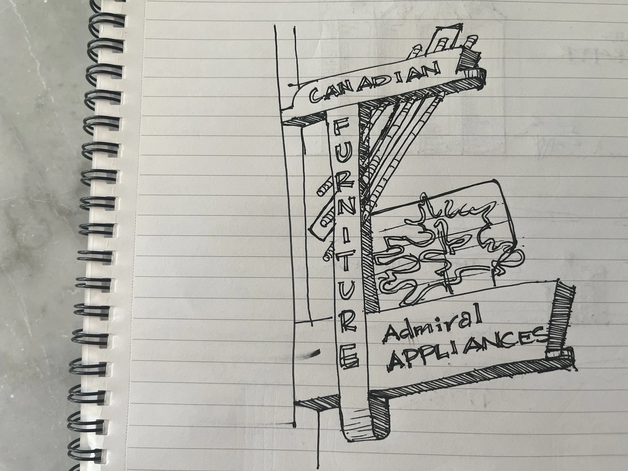 Sketching the neon of Wyoming, Montana and the Canadian Prairie