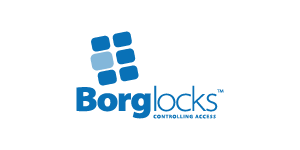 Borg Bocks logo with blue text and graphic design elements.