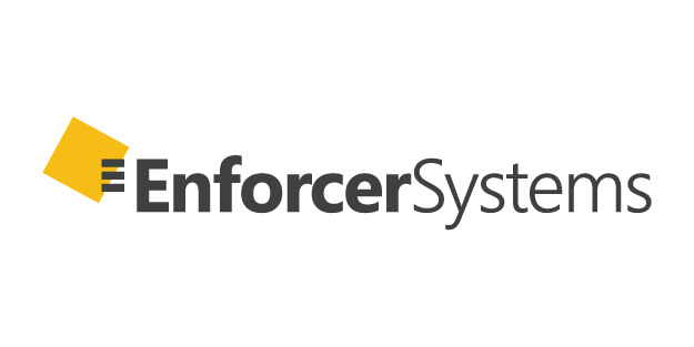 Enforcer Systems logo with a yellow square and black text.