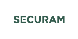 SECURAM logo in green letters on black background