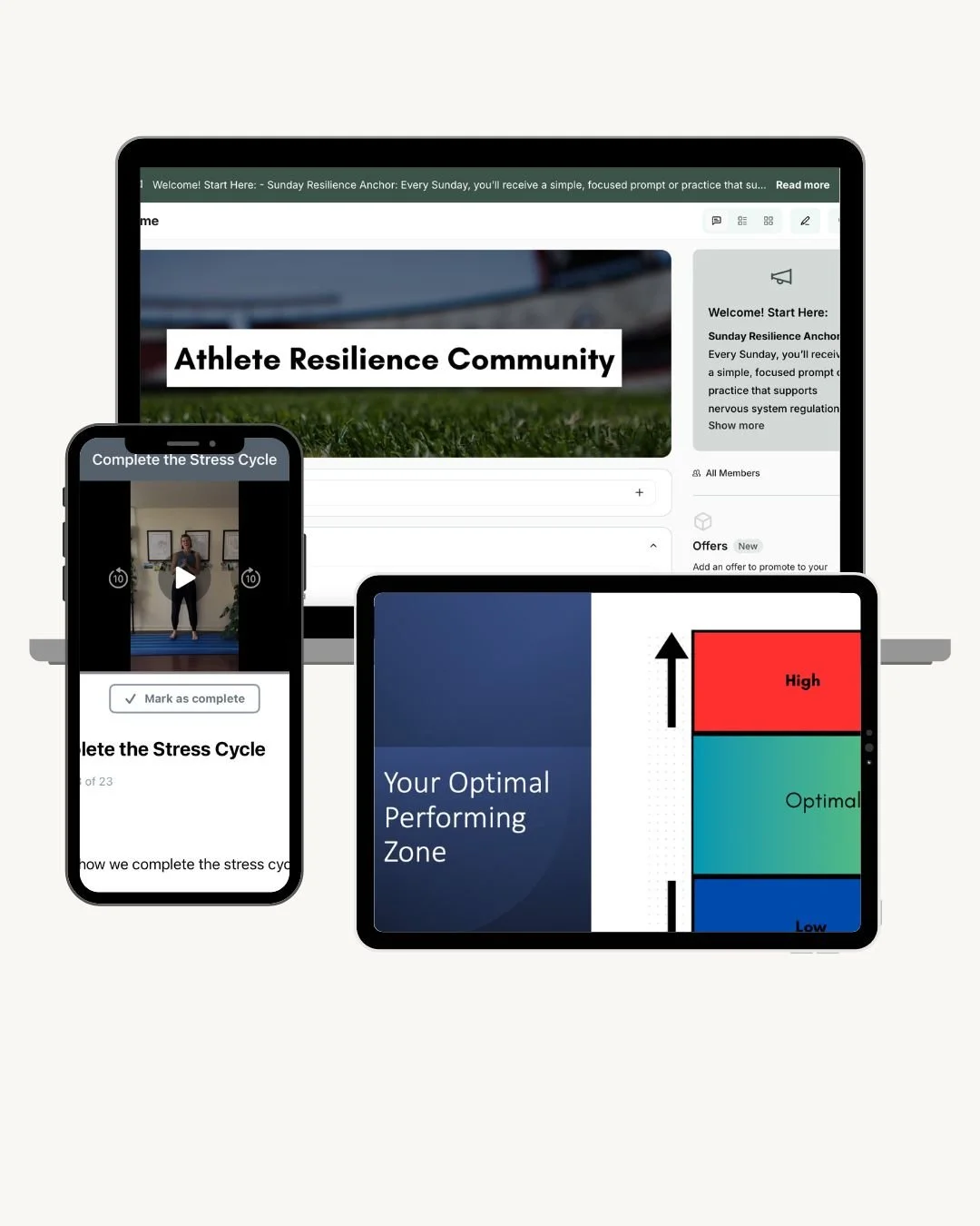 Athlete performance coaching program supporting recovery, mindset, and mental performance