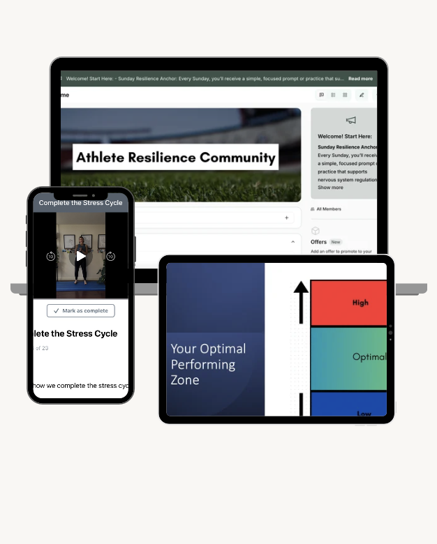 Nervous system regulation for athletes to improve stress management, emotional control, and performance consistency.