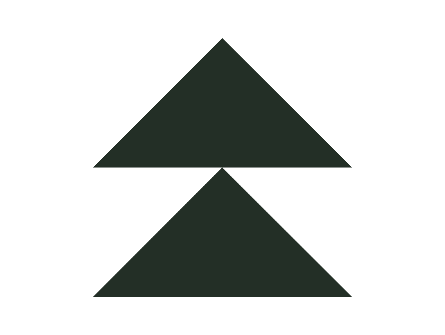 A black and white illustration of a house with a triangular roof.