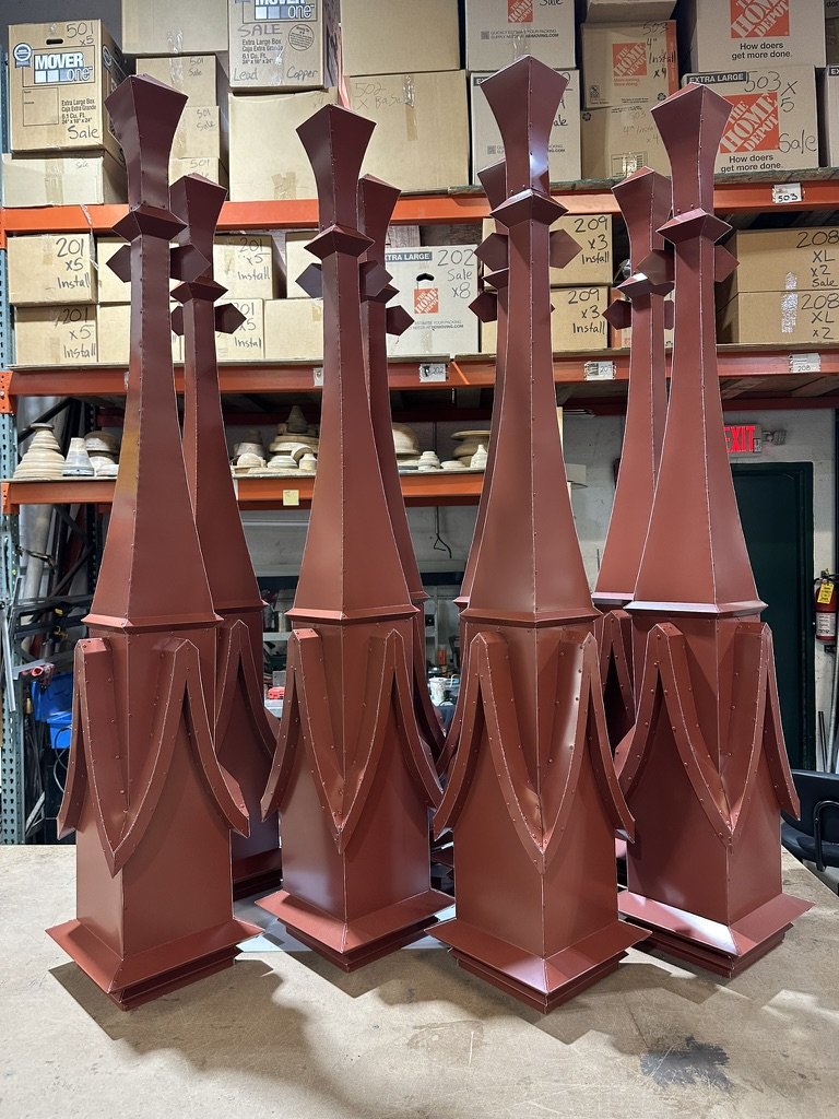 8 Completed Finials - Repeat Production