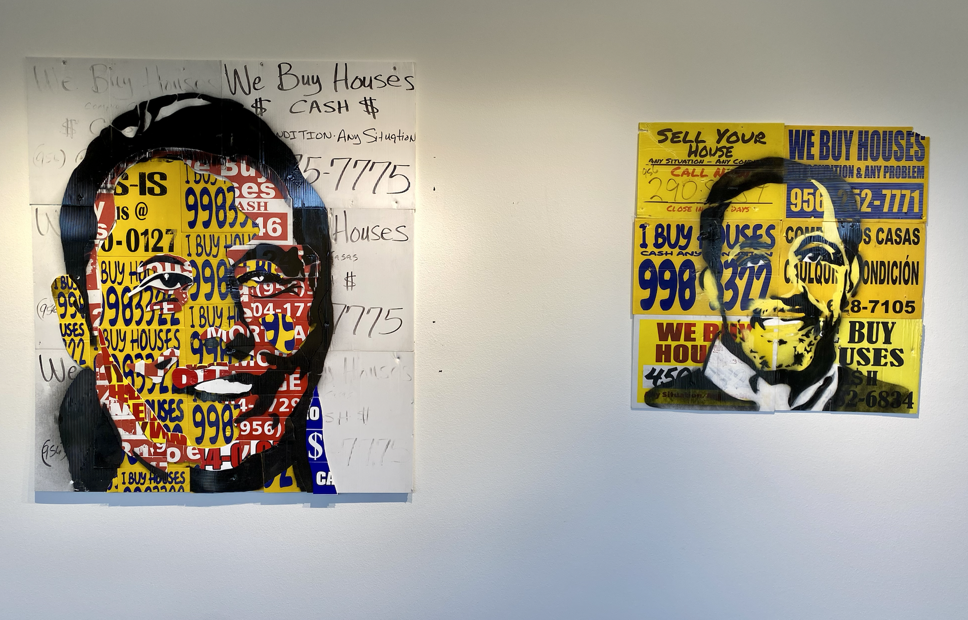 Portrait of a Gentrifier, Portrait of a Bootlicker, paint on found object.png