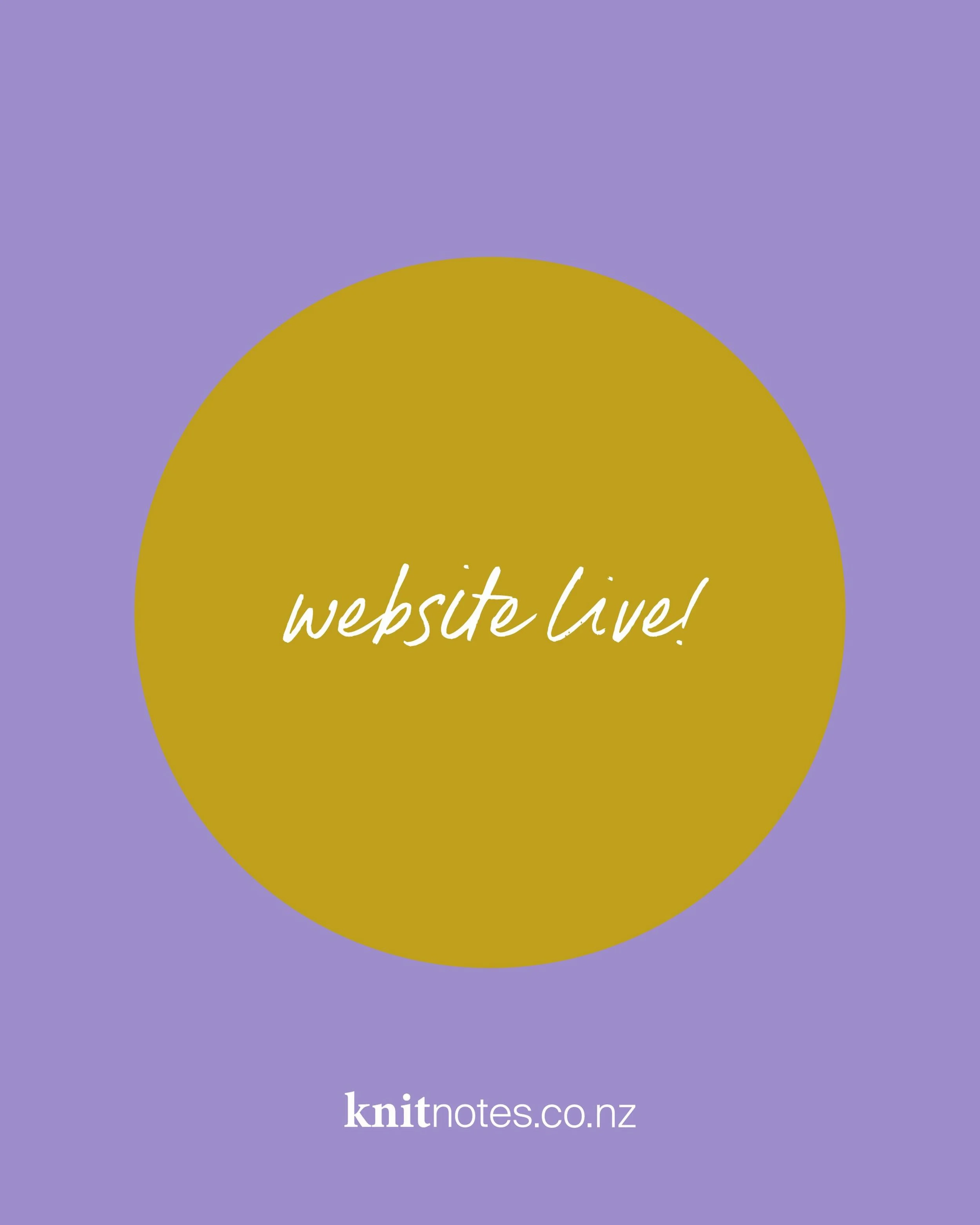 Wooo hooo - the new website is officially live 🙌. We&rsquo;re looking forward to shipping out our papery goods to yarn squeezers everywhere. Check us out! Link in bio. 
#knitnotes #yarn #knitting
#knittersofinstagram #stationery