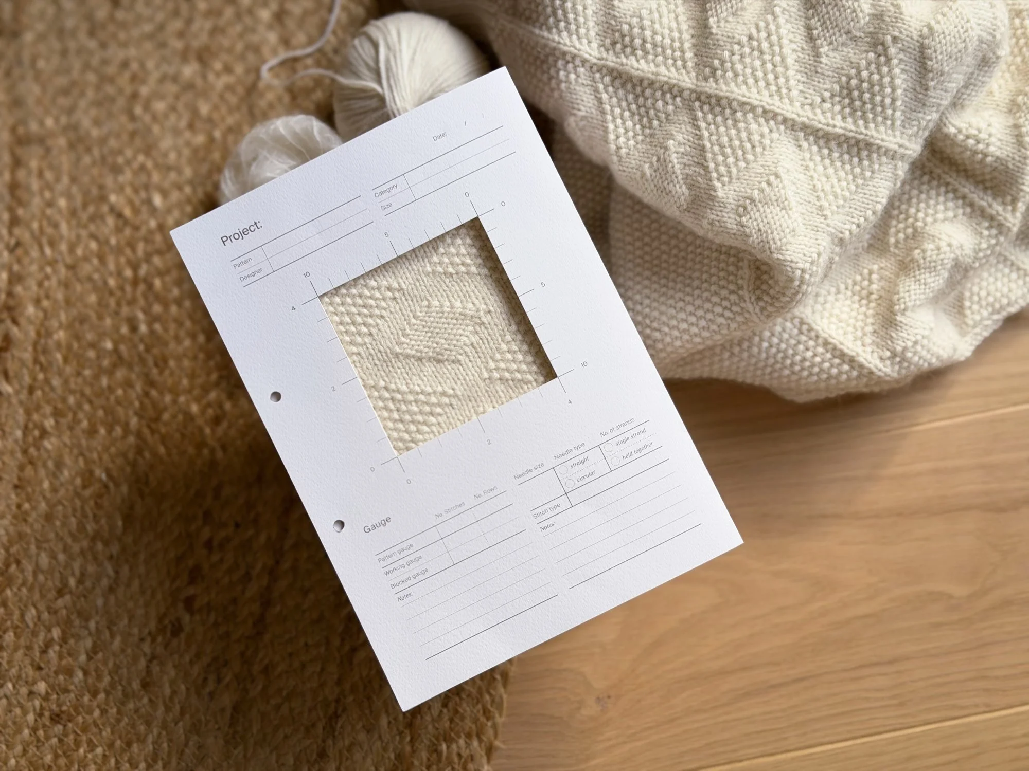 Knit Notes Folder / A4