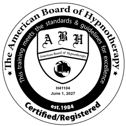 Hypnotherapy certified badge