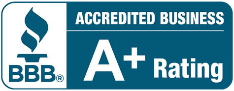 BBB accredited business sign with A+ rating