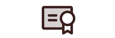 Silhouette of a diploma with a ribbon