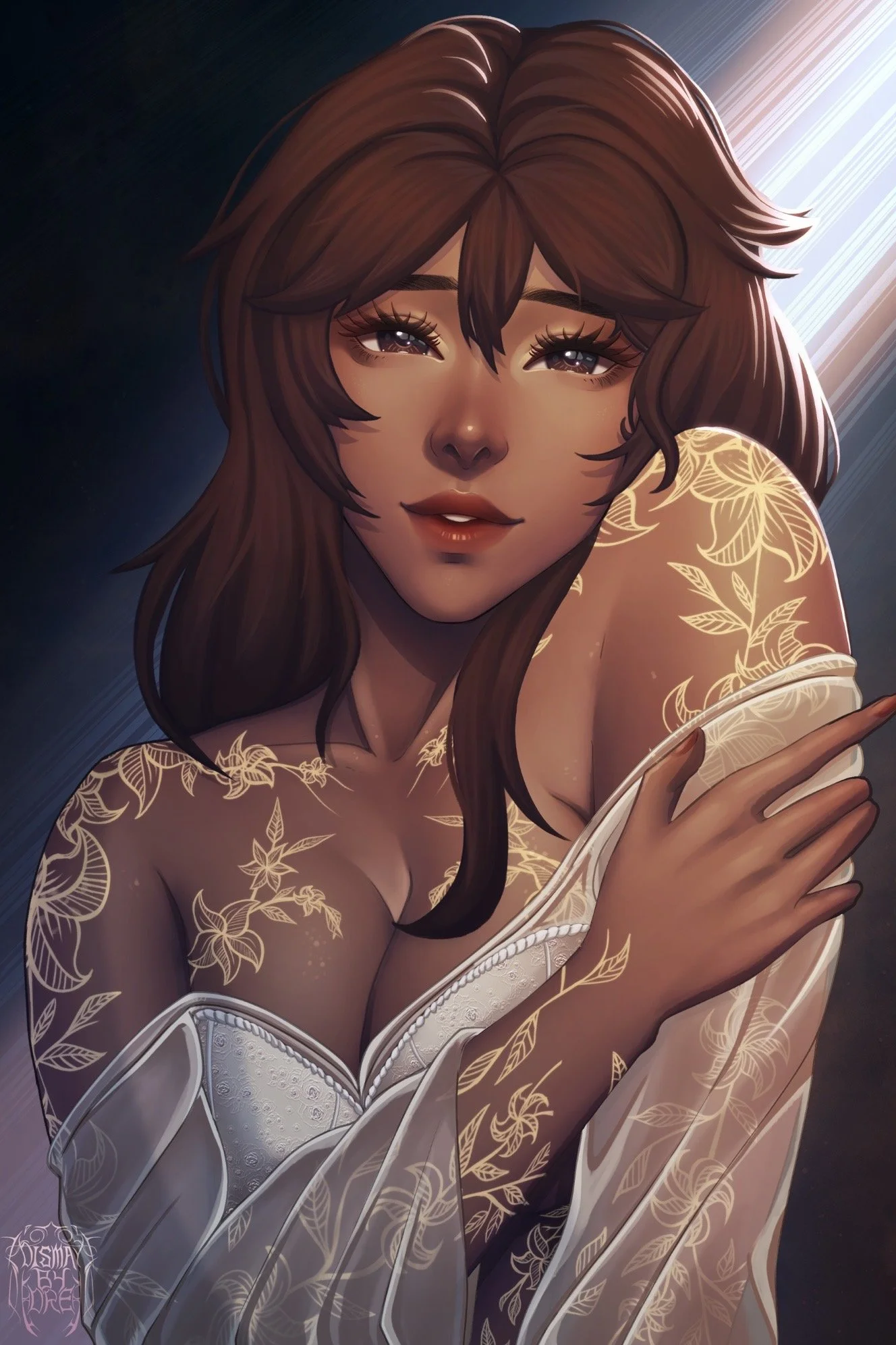 Golden Flower Print