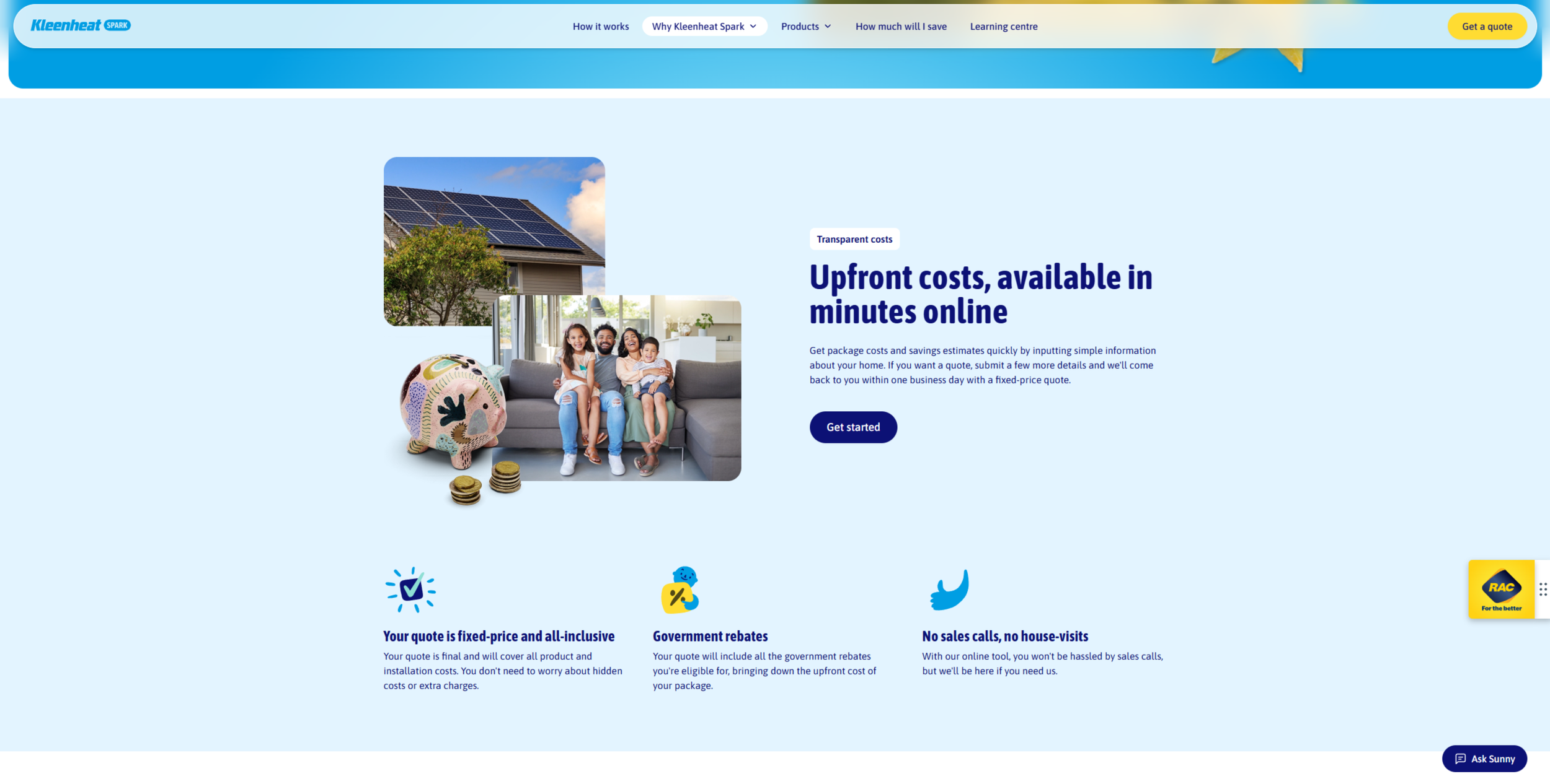 Kleenheat Spark upfront costs and process.png
