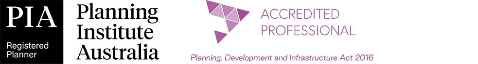 Planning Institute Australia and Accredited Professional badge