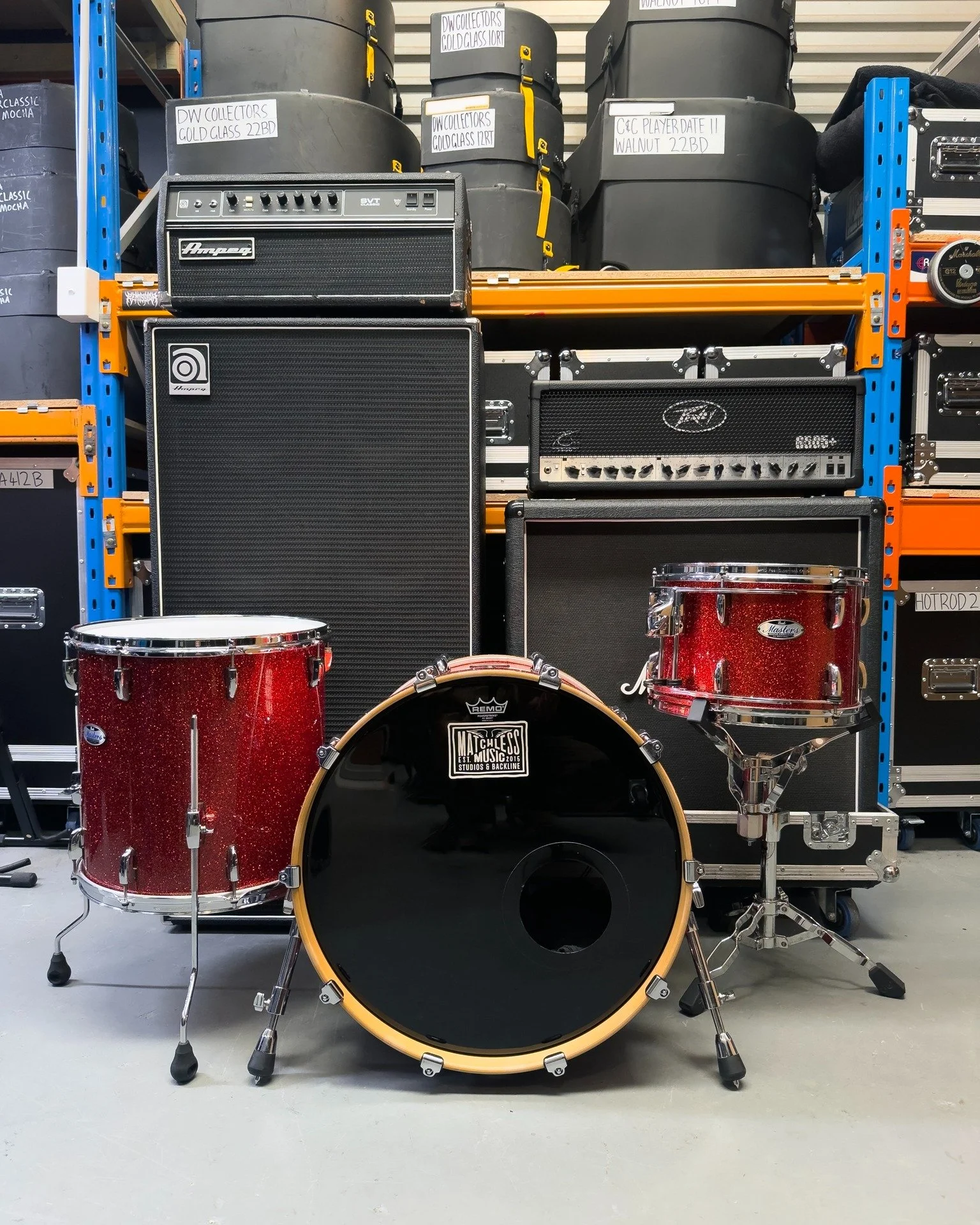 Backline spec for @sayit2mychain supporting @turnstileluvconnection and @basementuk at @redhillauditorium tonight 💪

Drums - @pearldrumsaustralia Masters MCT 22/16/13
Guitar - @peaveyelectronics 6505+ / @marshallamps 1960B
Bass - @ampeg SVT-CL / 810