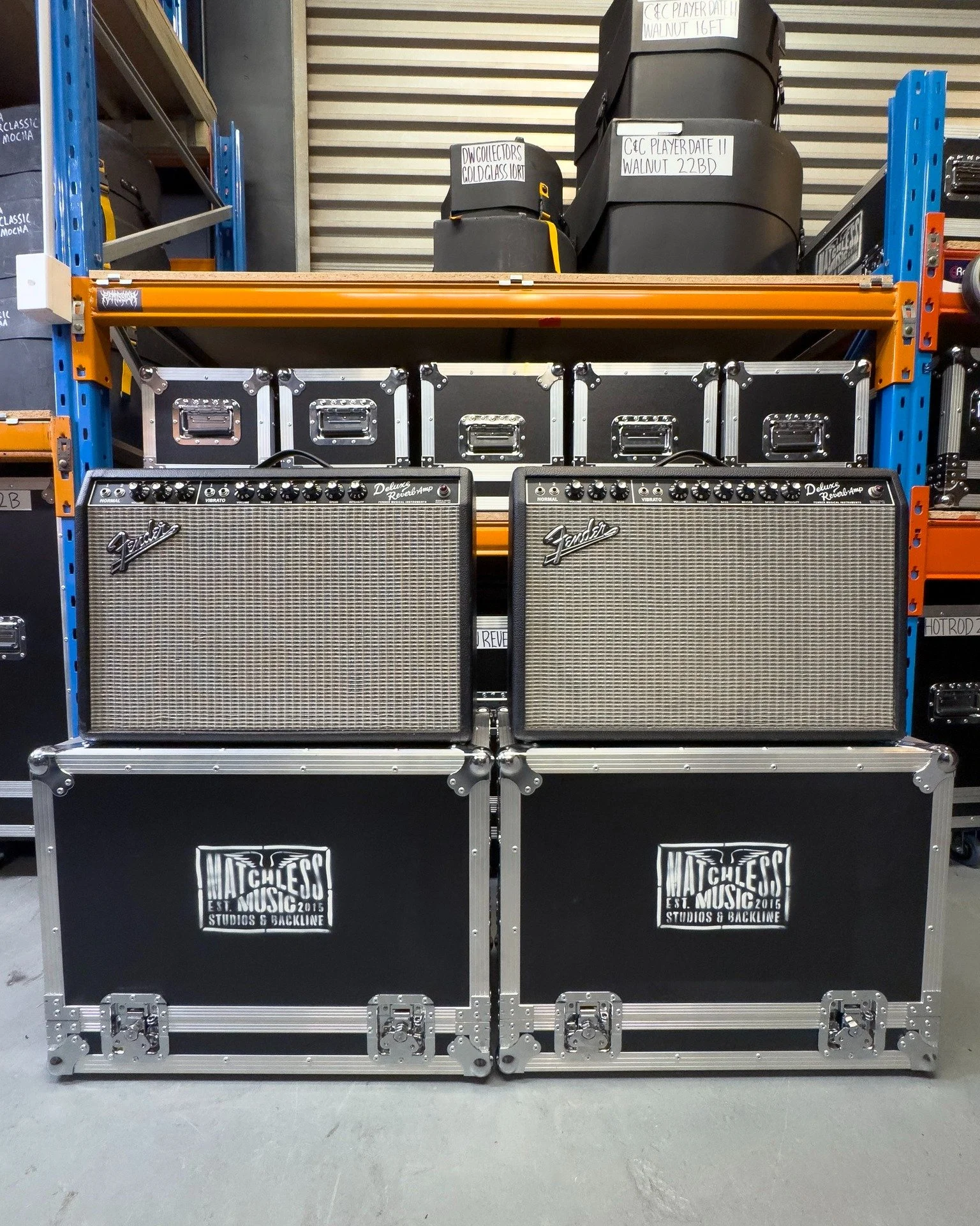 A pair of Fender Deluxe Reverb 65's currently out with @donavon_frankenreiter for a few WA shows 

#fender #fenderamp #fenderamplifier #comboamp #backline #deluxereverb 

@fender @fenderamplification