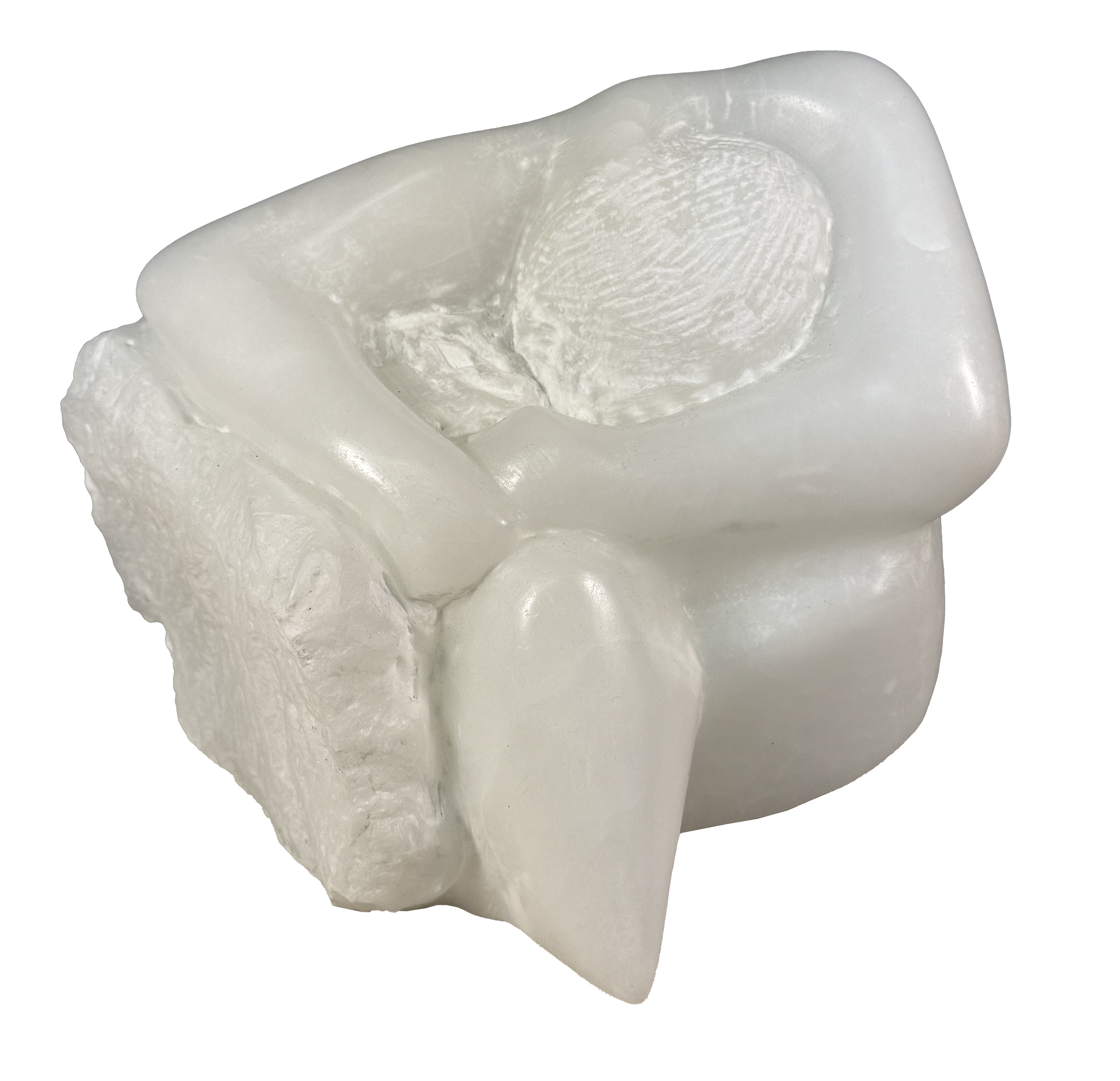 Untitled (Figure Resting by Stone)