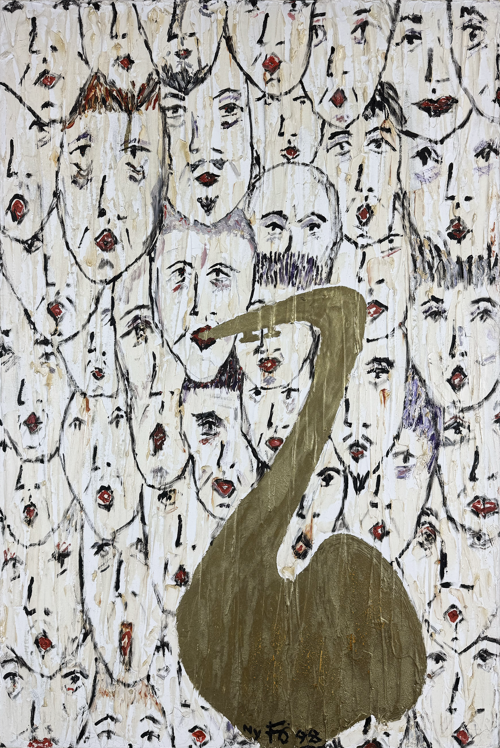 Untitled (Faces Series Music Note)