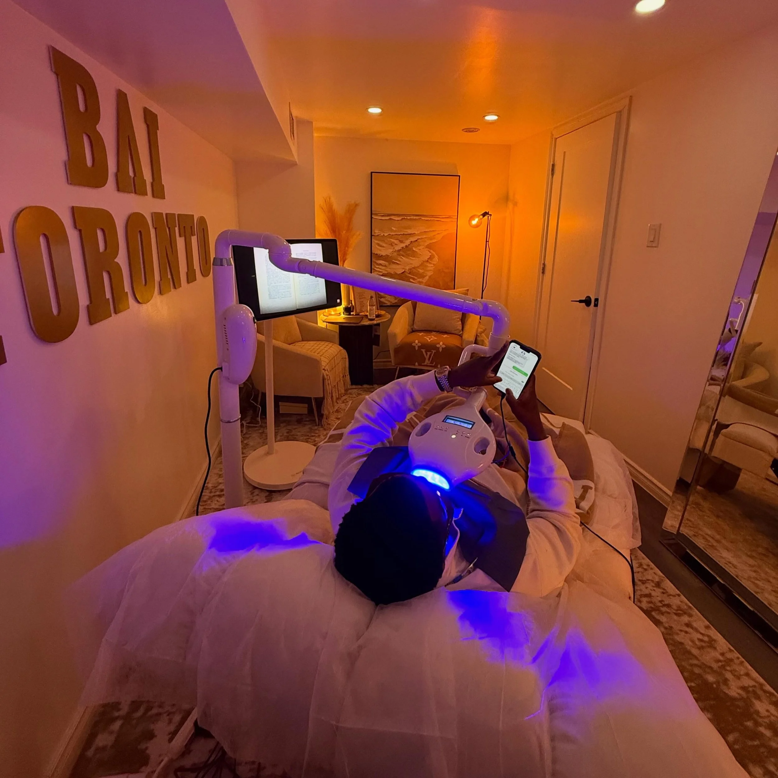 Come by and experience our ultra luxurious and relaxing teeth whitening studio located in Etobicoke! NOW OPEN DM for promotional price.

✅Results guaranteed clients always satisfied 

#baitoronto #teethwhitening #whiteteeth #toothgems #dentaltoronto