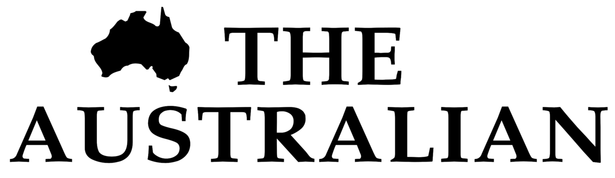 A black and white outline map of Australia with the country name and continent label