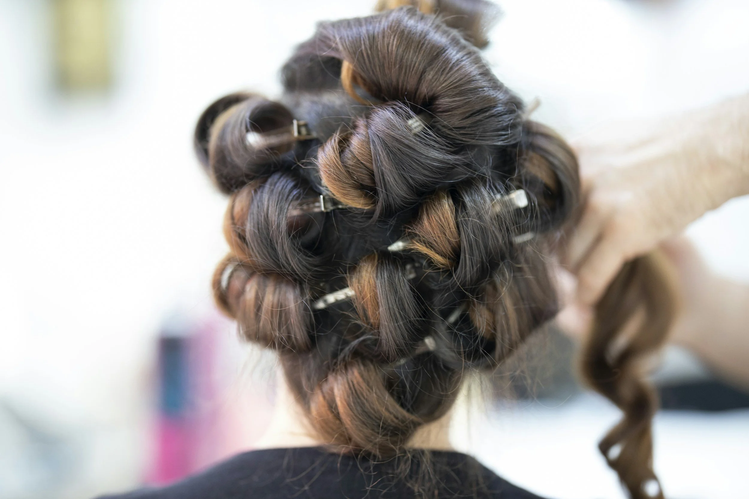 women updo wedding hairstyle