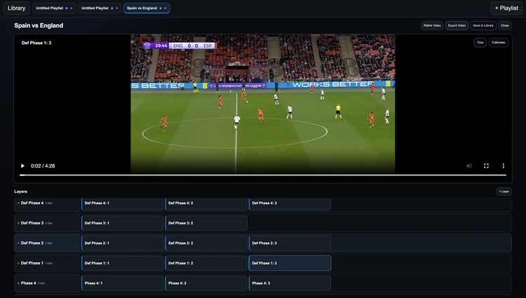 Individual Game Coaching video analysis