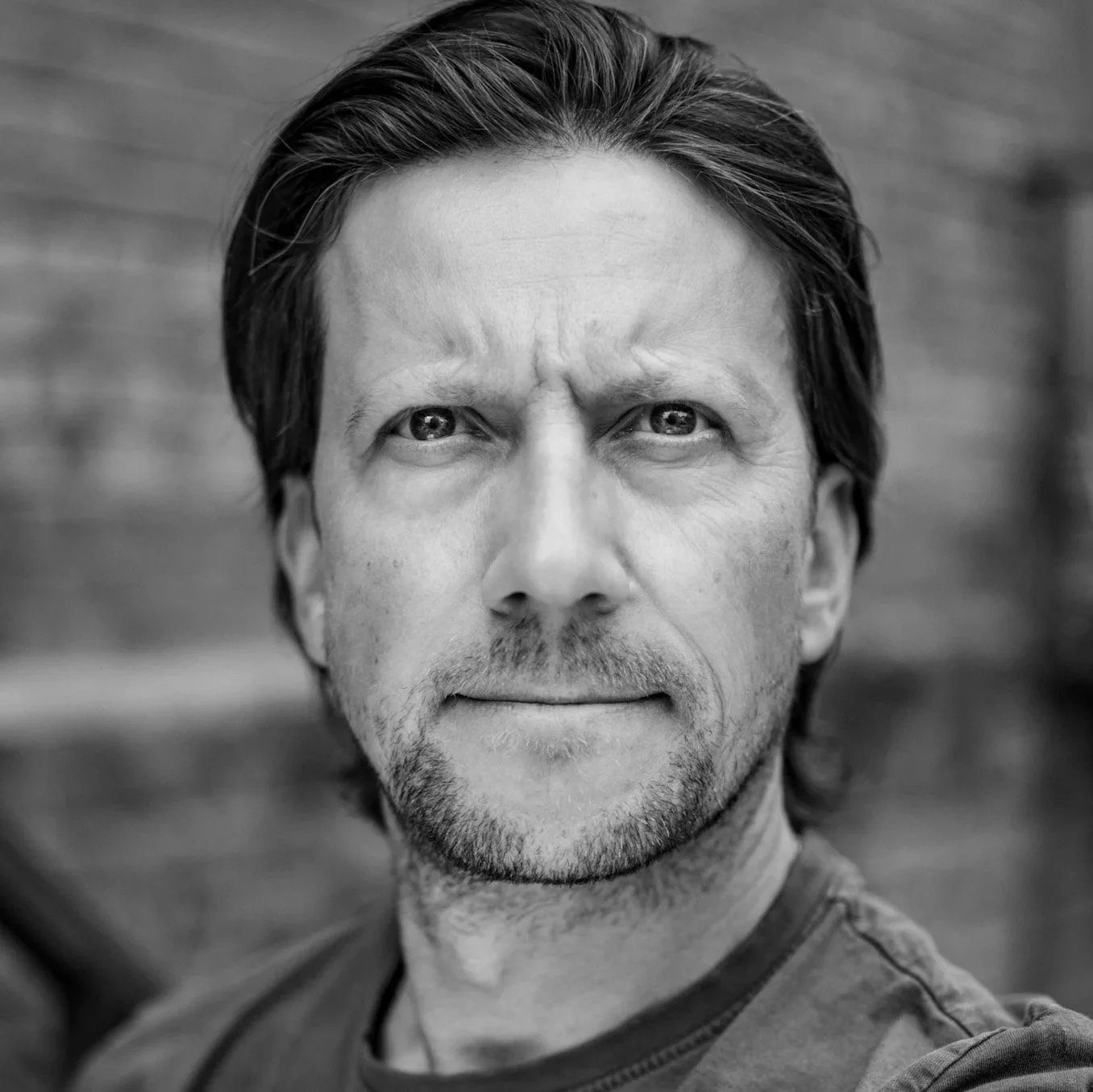 Mann Portrait schwarz weiß