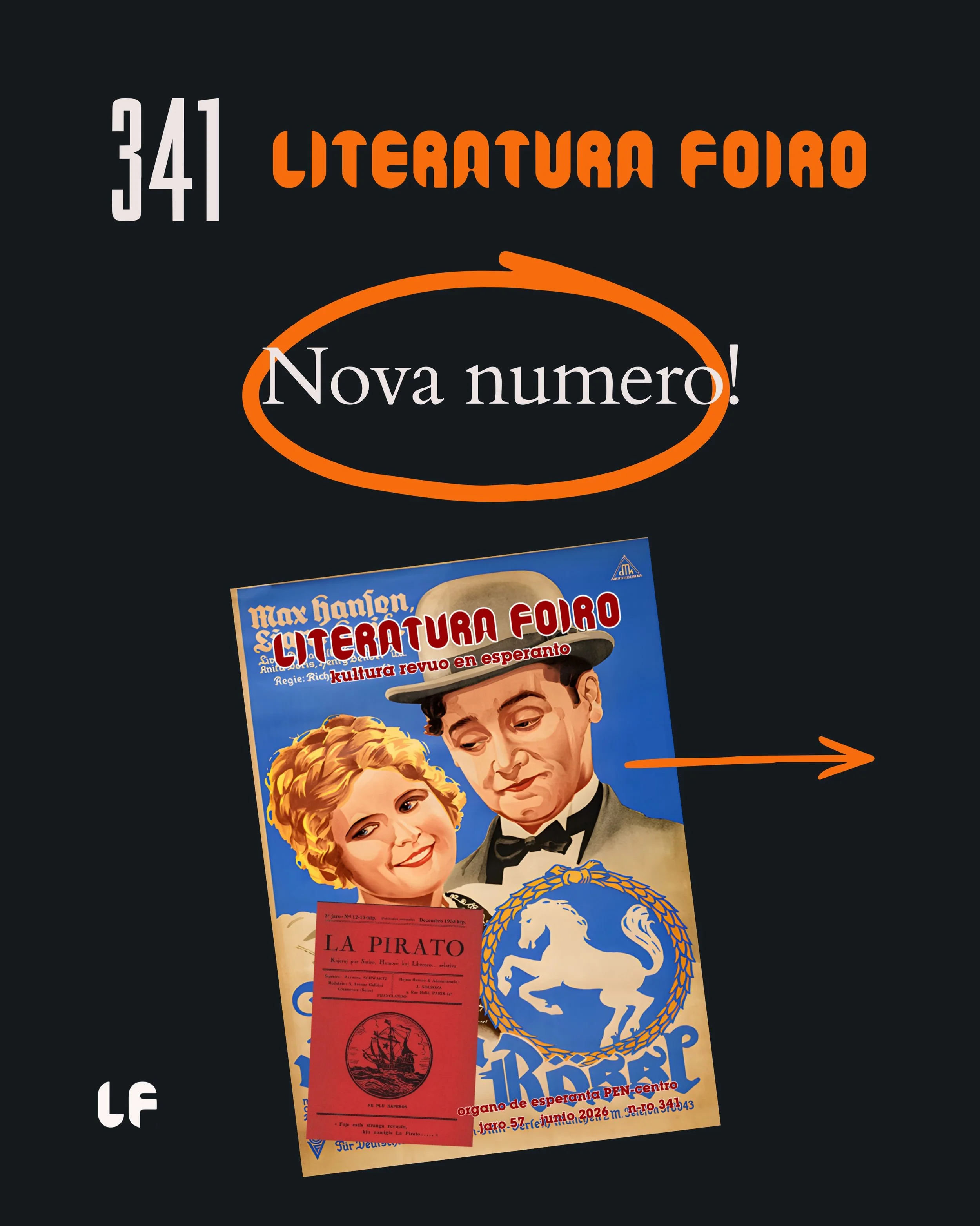 Abonantoj de LF jam ricevis la novan numeron 341! 📚 Nun kun DOI-numero ĉe ĉiuj artikoloj. Legu tuj &ndash; ligilo en bio!