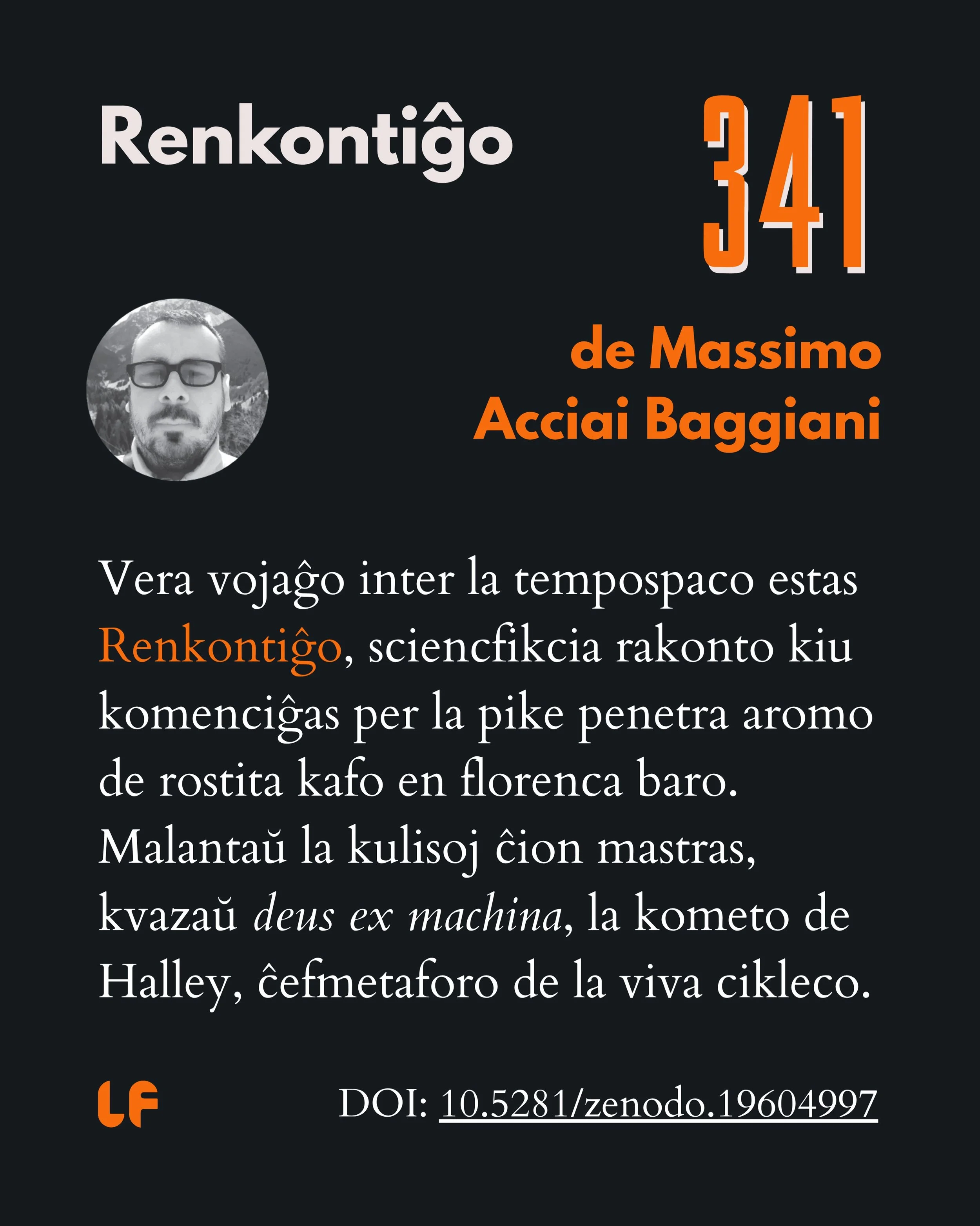 Renkontiĝo 🌠✨ [eo sube]
A mesmerizing science fiction tale exploring the mysterious influence of Halley&rsquo;s Comet on three people who discover they are actually the same person across different periods of their own life.
When the comet returns a