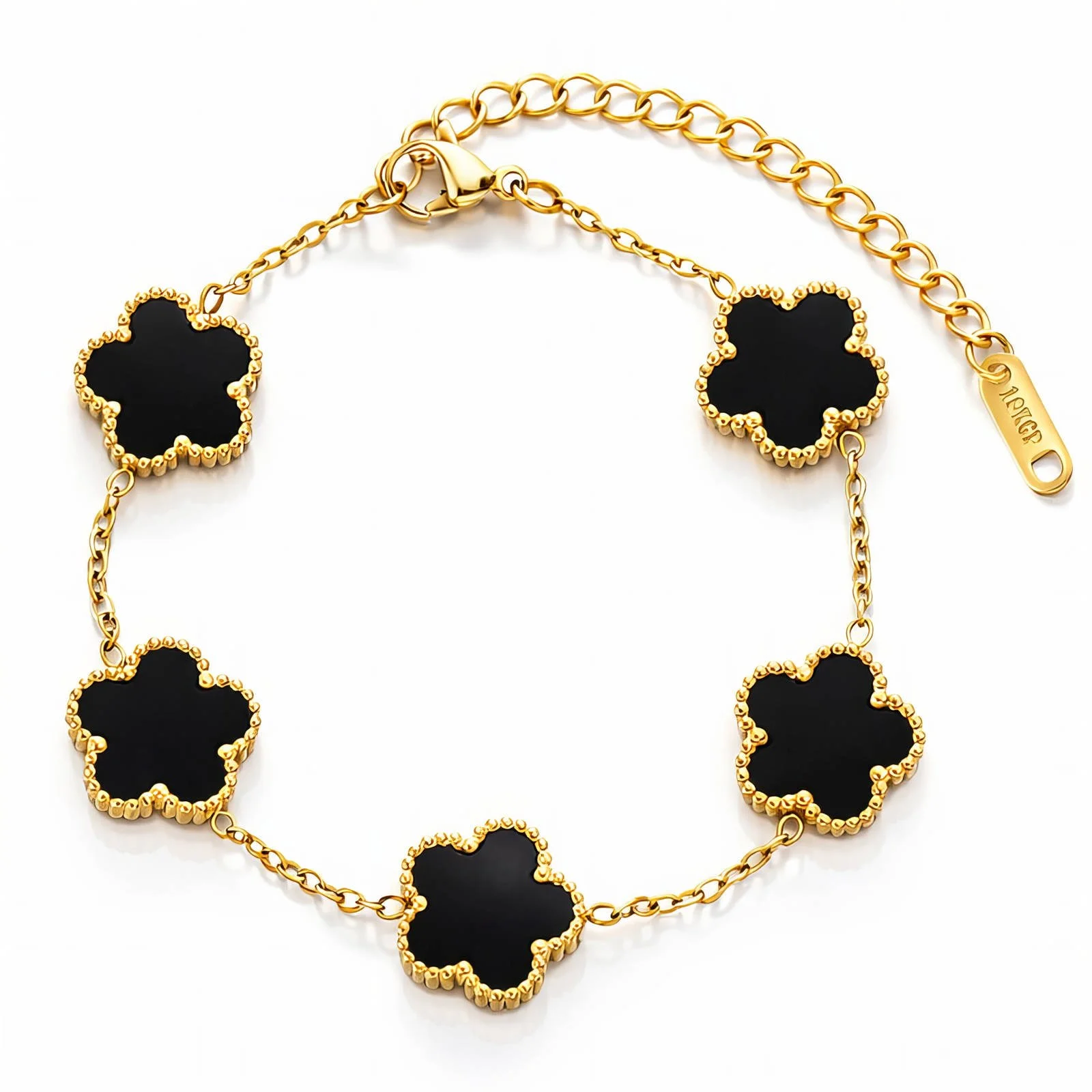 Flower Gold Plated Bracelet