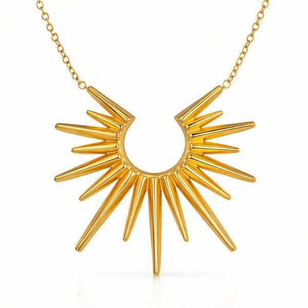 Golden Sunburst Necklace